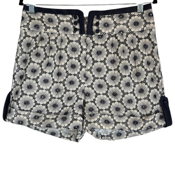 Cynthia Steffe Cuffed Floral Board Shorts Woman’s Size 10 Designer - Picture 1 of 12